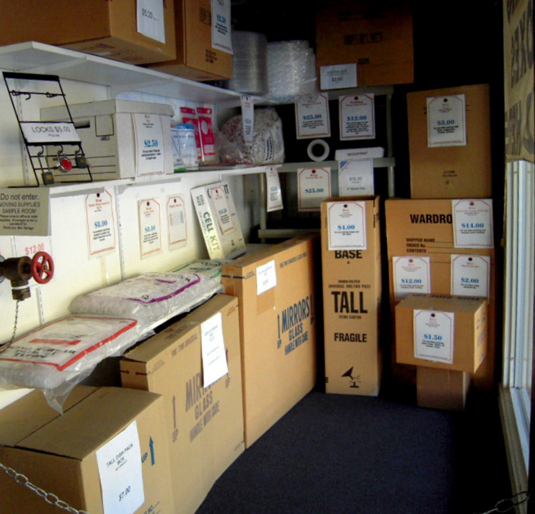 Moving supplies. Boxes